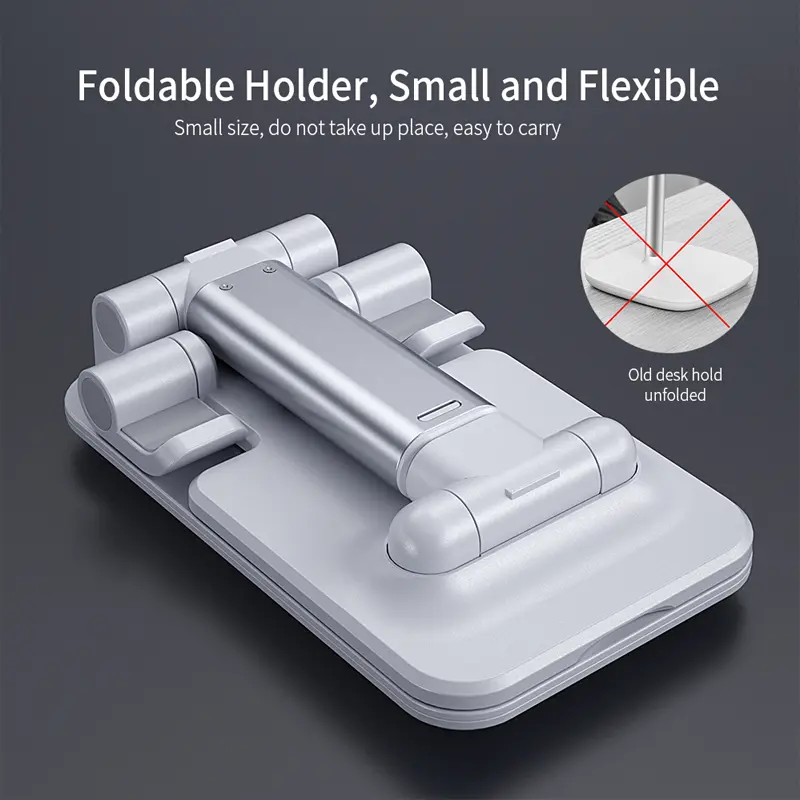 Foldable Mobile Phone Stand Adjustable Desktop Tablet Holder Universal Table Cell Phone Stand Desktop Bracket For iPhone Xiaomi