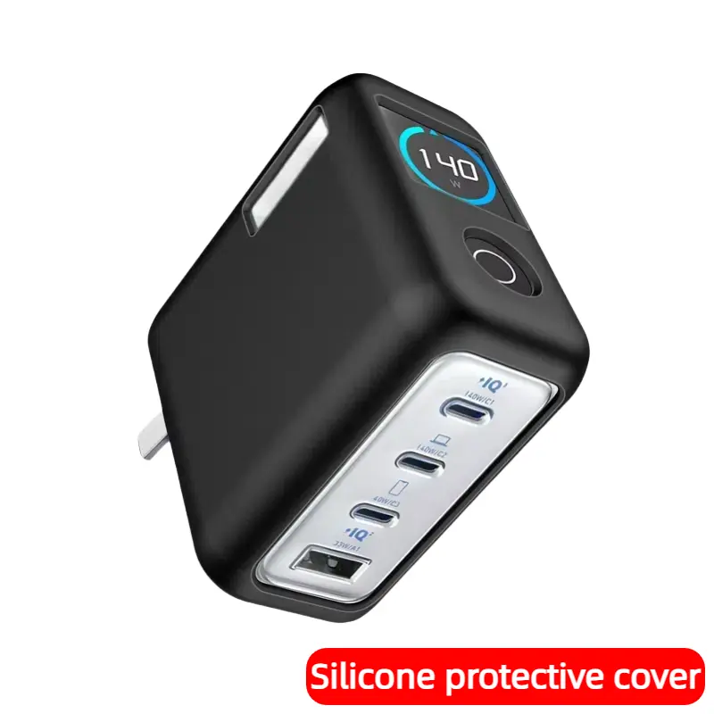 For Anker Zolo 140W four port gallium nitride charger Protection Case Soft Shockproof Sleeve Shell,Full Protection
