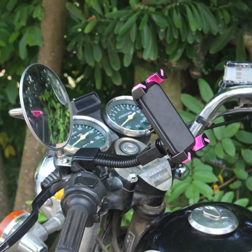 Xnyocn Motorcycle Phone Holder Support Moto Rear View Mirror Stand Mount Scooter Waterproof Bag Accessories For Mobile Phones