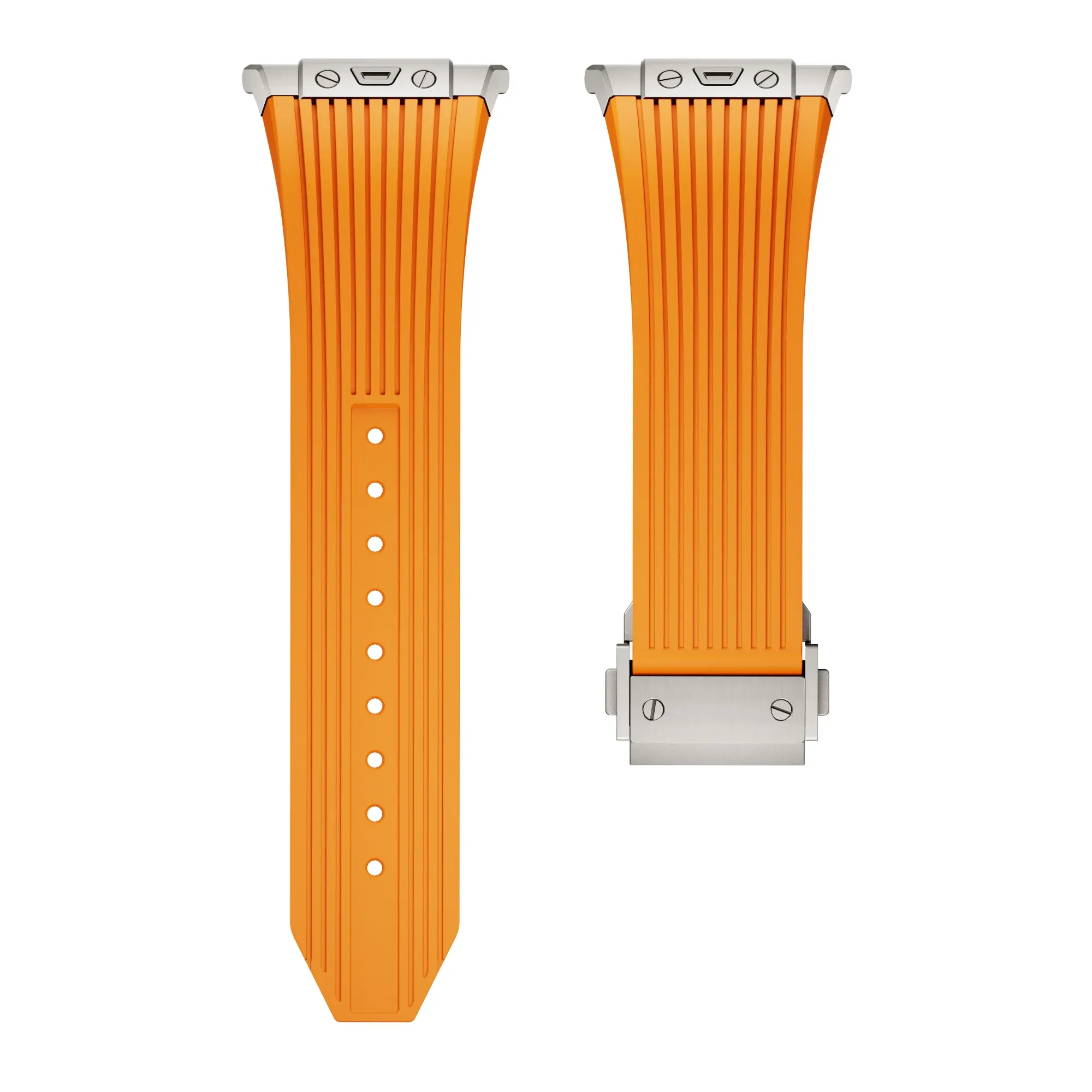 Rubber Sport Band for Samsung Galaxy Watch Ultra 7 47mm Stainless Steel Men's Luxury Band for Samsung Galaxy Watch 7 Ultra band