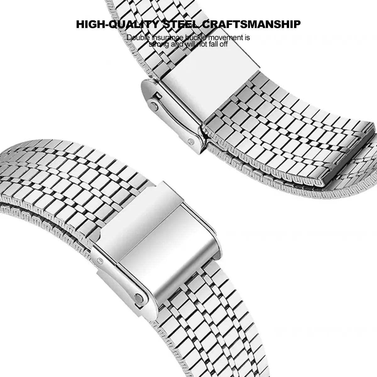 Quick Fit Stainless Steel Strap For Samsung Galaxy Watch 6 Classic 47mm 43 6/5/4 40 44mm Curved End Metal Band No Gaps 5Pro 45mm
