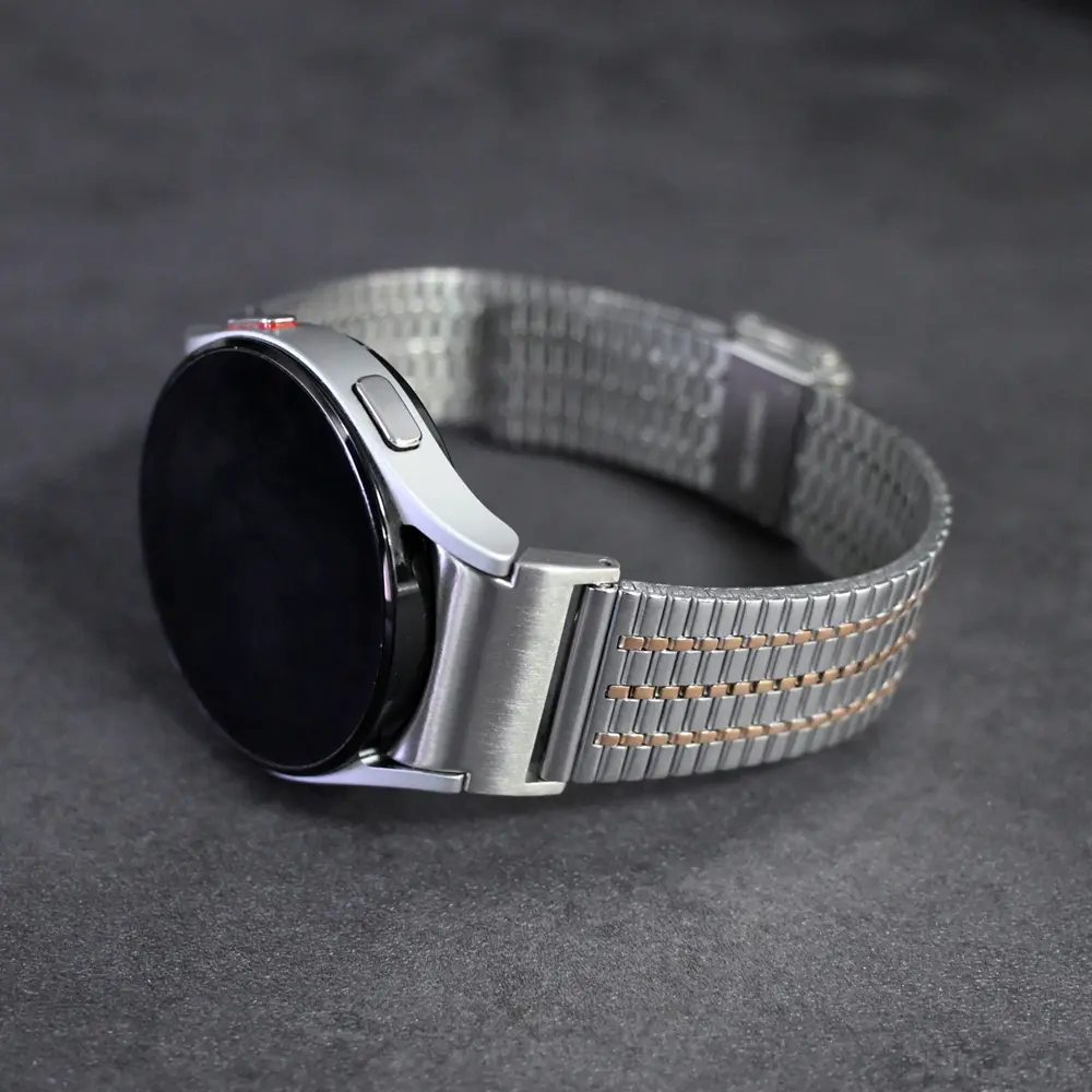 Quick Fit Stainless Steel Strap For Samsung Galaxy Watch 6 Classic 47mm 43 6/5/4 40 44mm Curved End Metal Band No Gaps 5Pro 45mm