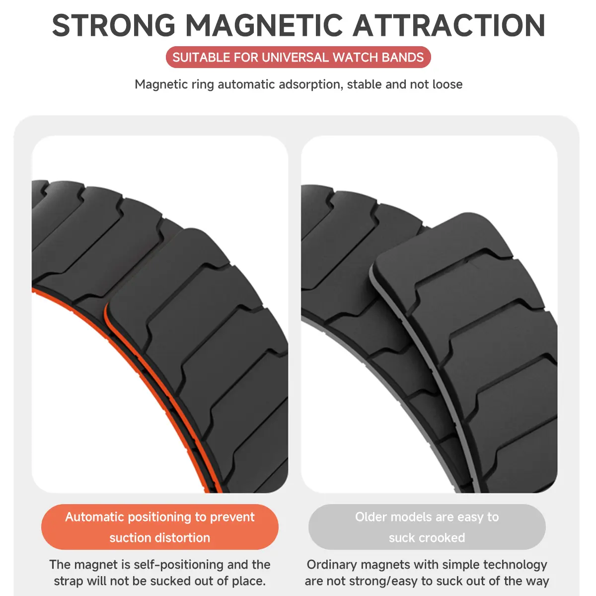 22mm 20mm Magnetic Band For Samsung Galaxy Watch 7 6 5 4 3 Silicone Loop Strap For Huawei Watch GT5/4/3Pro 46mm Ultimate Correa