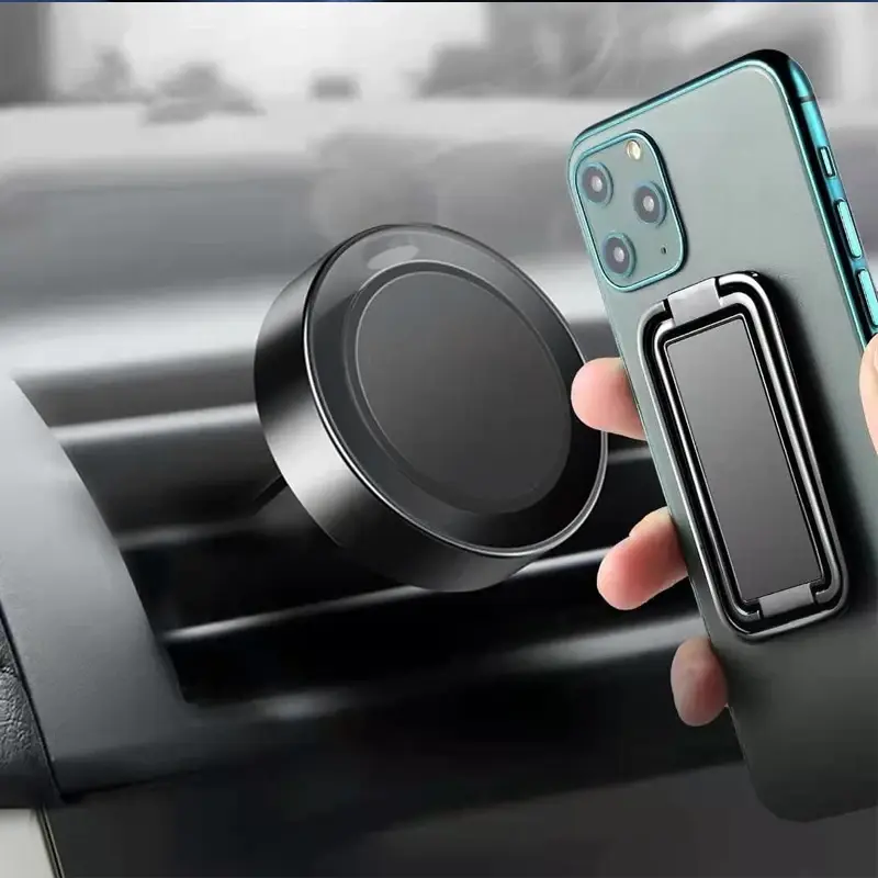 Luxury Cellphone Holder Metal Mobile Phone Stand Square 360° Folding Finger Ring Tablet Alloy Bracket for Samsung iPhone 12 13