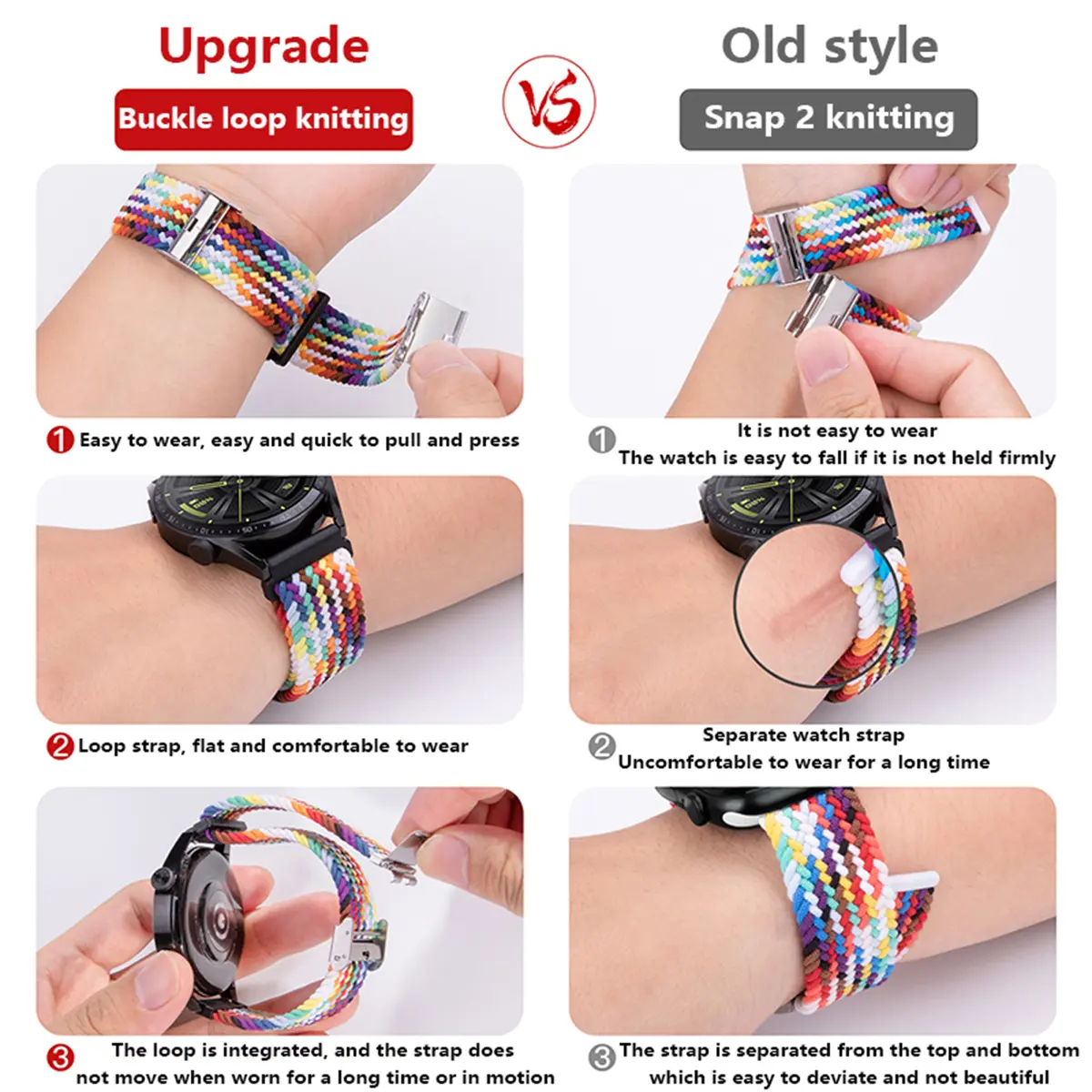 26mm 22mm Braided Strap For Garmin Fenix E 8 47 51mm 7 7X Pro/Enduro 3 2/Epix Quick Release Bracelet Loop Nylon Sports WatchBand