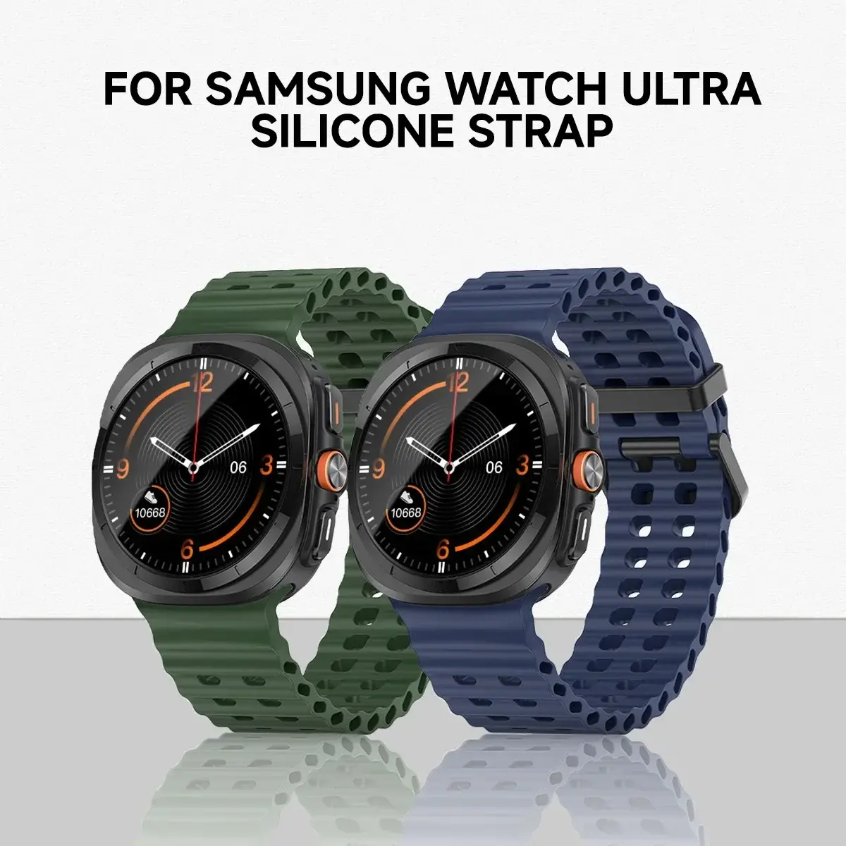 NO Gaps Silicone Band For Samsung Galaxy Watch Ultra LTE 47mm Bracelet Breathable Sport Strap For Samsung Watch 7 47mm Watchband