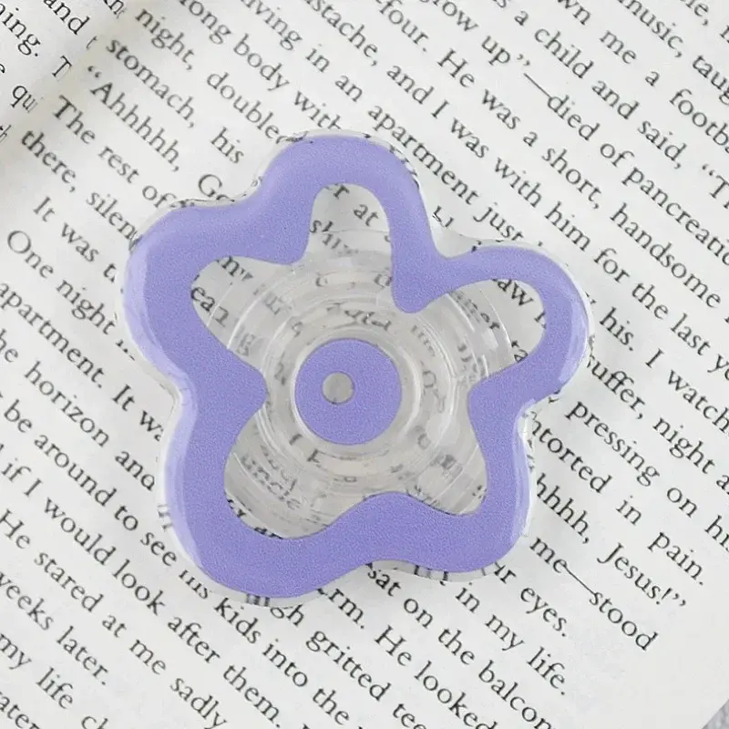 Cute Floral Phone Grip posocket Tok Flower Cellphone Stand Holder for iPhone 15 14 Mobile Bracket Foldable Expanding Kickstand
