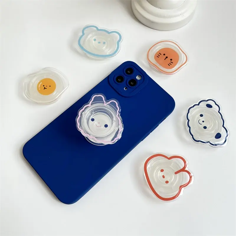 Cartoon Animal Korean INS Cute Bear Folding Grip Holder Socket Pocket Support Mobile Phone Finger Ring Griptok Expanding Stand