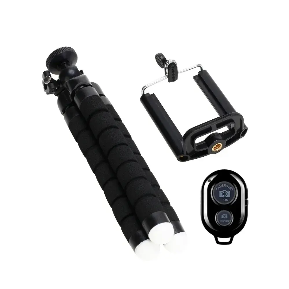 Tripod For Phone Flexible Sponge Octopus Mini Tripod For IPhone Mini Camera Tripod Phone Holder Clip Stand