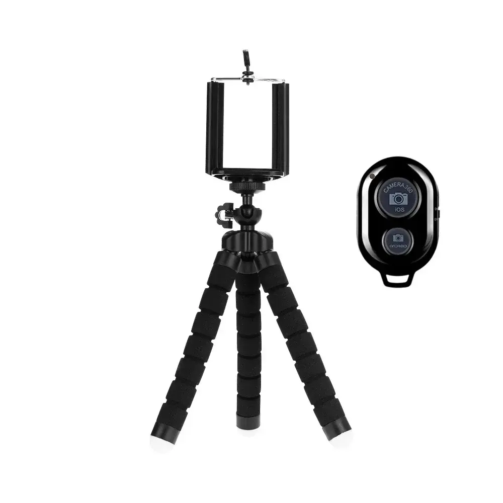 Tripod For Phone Flexible Sponge Octopus Mini Tripod For IPhone Mini Camera Tripod Phone Holder Clip Stand