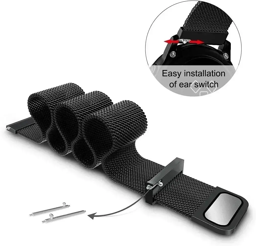 Milanese Loop Strap for Samsung Galaxy Watch 7 6 5 4 44mm 40mm Magnetic Metal Band 22mm 20mm Bracelet Galaxy Watch 4/6 Classic