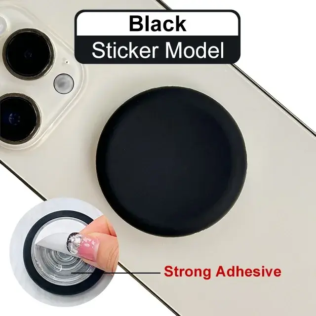 1PC Cute Colorful Design Liquid Silicone Phone Grip Foldable Easy to Hold All Phone Models are Universal Portable Skin-Friendly