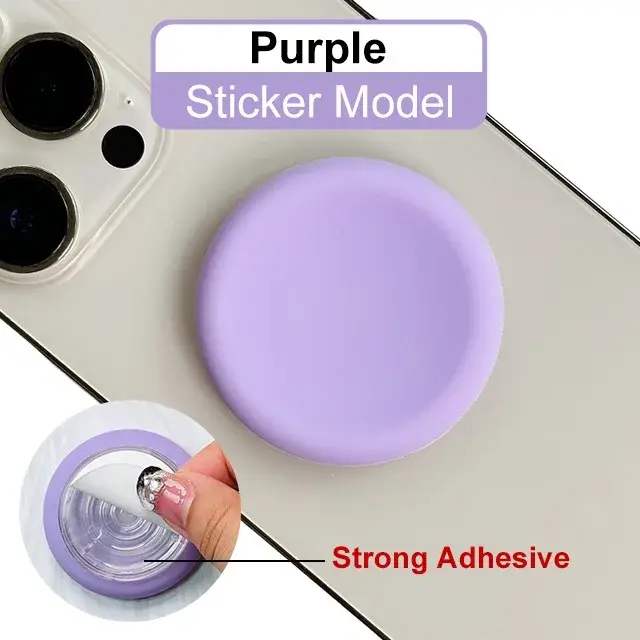 1PC Cute Colorful Design Liquid Silicone Phone Grip Foldable Easy to Hold All Phone Models are Universal Portable Skin-Friendly