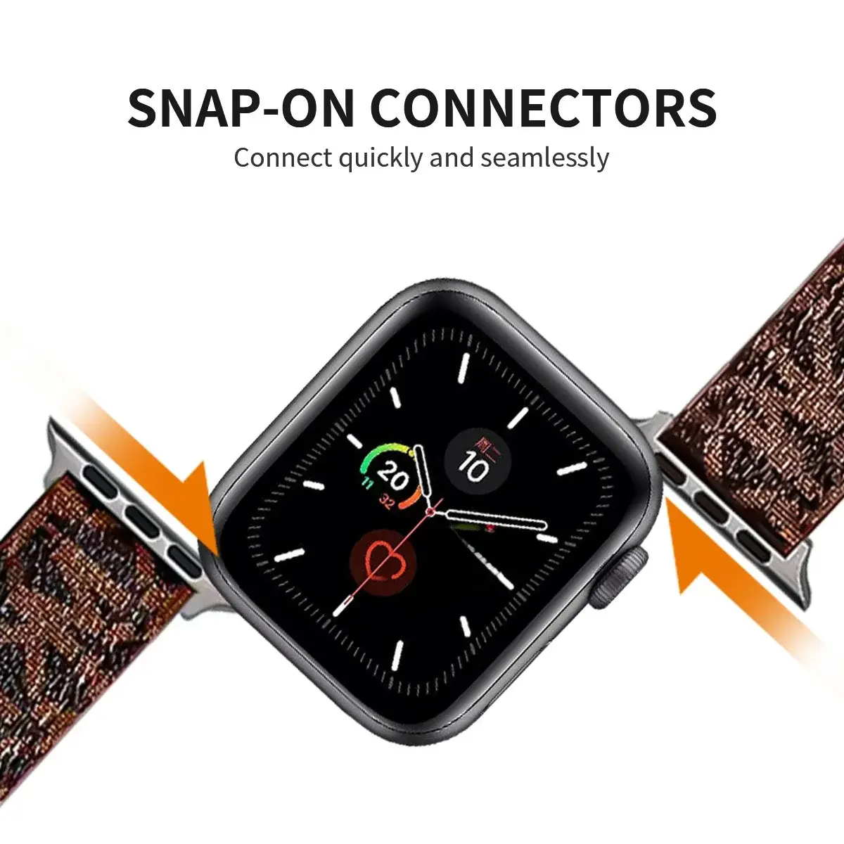 Luxury Watch Bands Compatible With Apple Watch Band 38 40 41mm 42mm 44mm 45mm Designer Retro Leather Strap Classic Belt Ultra 49