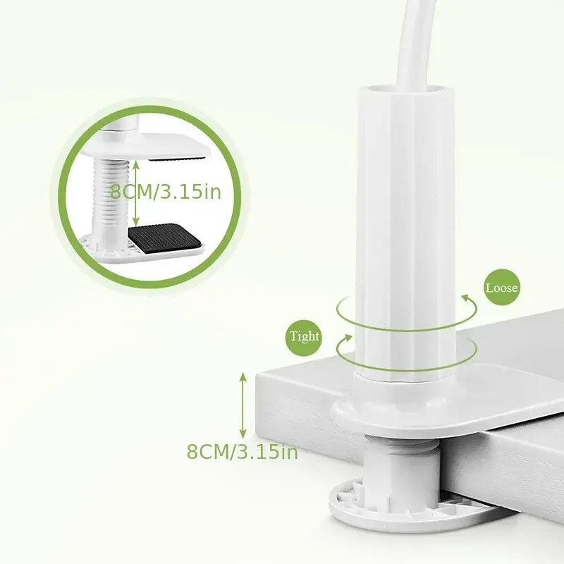 1-2PCS 138cm Cell Phone Holder with Handle Desktop Holder Bedside Extension Holder Creative Spiral Holder Straight Stands
