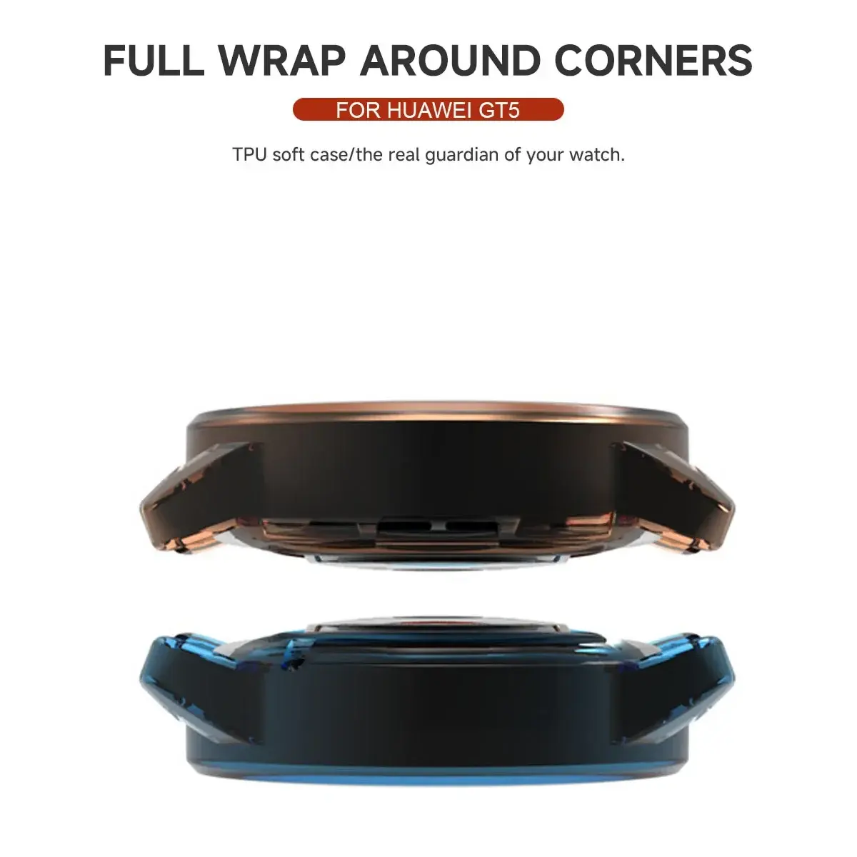 Silicone TPU Case For Huawei Watch GT 5 41mm 46mm Smartwatch Screen Protector Frame Bumper for Huawei Watch GT5 Cover Shell