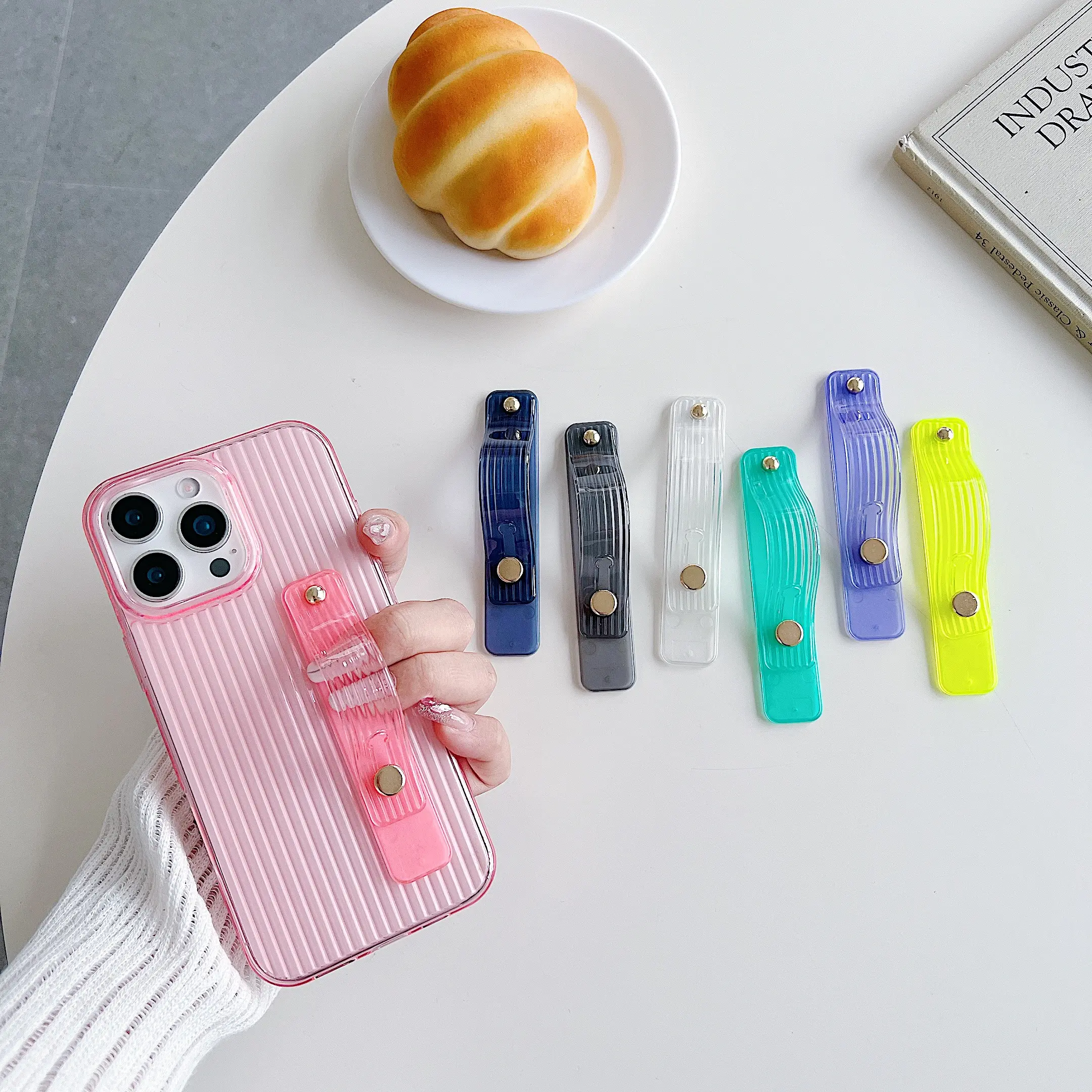 Universal Mobile Phone Ring Finger Bracket Adjustable Desktop Multi-functional Portable Cell Phone Case Stand for Men and Women