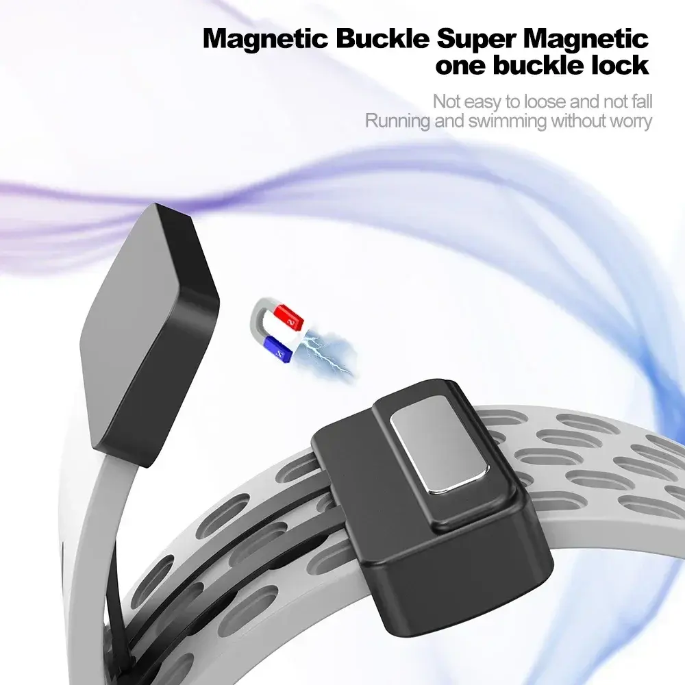 22mm 20mm Magnetic Strap for Samsung Galaxy Watch 4 5 6 7 4/6 Classic Active 2 Silicone Band for Amazfit Bip 3 Huawei GT4 GT3 2e