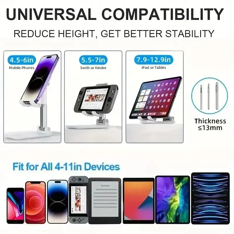 Desktop Phone Holder Stand Tablet Lazy Mount Tablet Flexible Adjustable Live Lazy Bracket For iPhone 16 15 14 13 Samsung Xiaomi