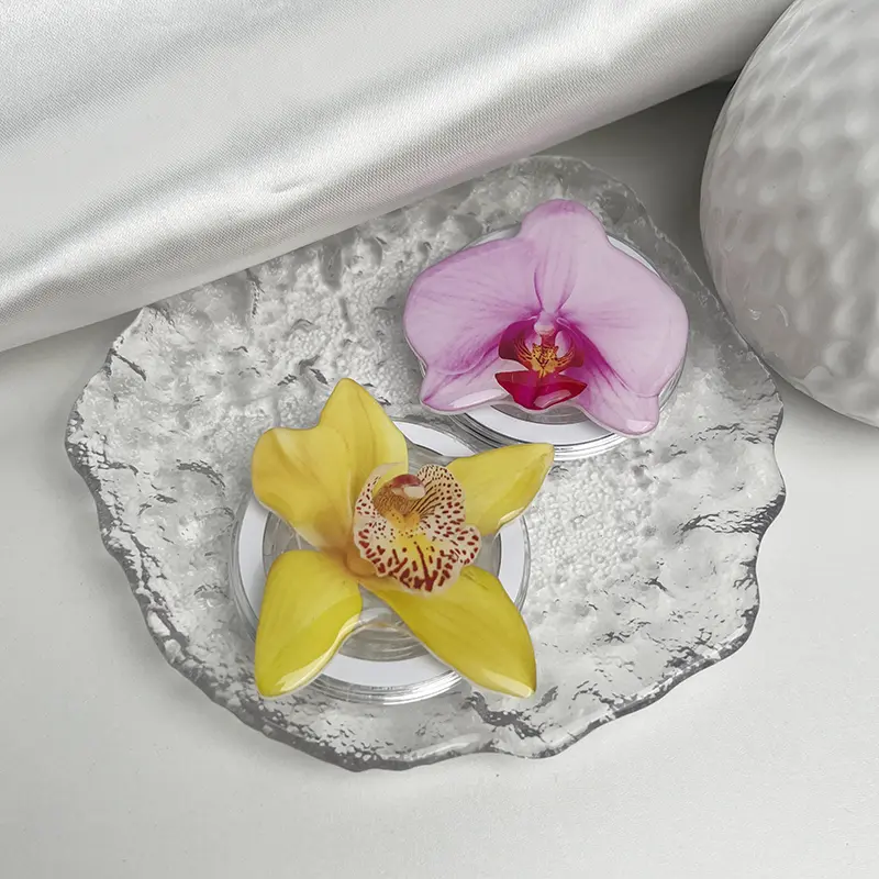 Cymbidium Mobile Phone Holder Magnetic Attraction Orchid Socket Grip For Magsafe IPhone Mac Samsung Safe Ring Finger Expanding