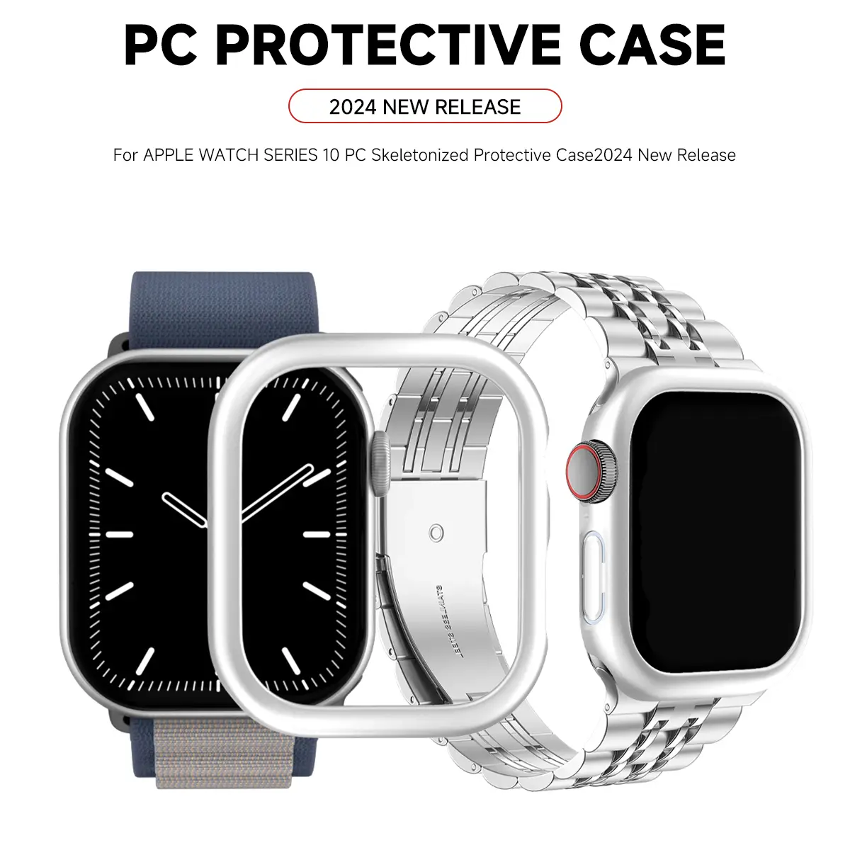 PC Case For Apple Watch series 10 42mm 46mm Matte Hard PC bumper Screen Protector Cover iWatch series 10 42/46mm Accessories