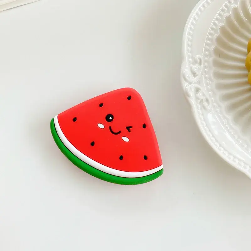 Cute Fruit Strawberry Foldable Grip Phone Holder for IPhone 15 14 Samsung Support Tok Socket Pocket Finger Bracket Griptok Stand