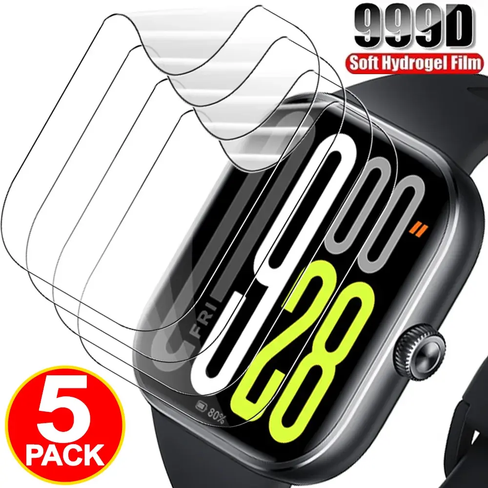 1-5PCS Hydrogel Film For Xiaomi Redmi Watch 5 Active Watch4/3 2Lite Waterproof Screen Protector Redmi Watch 5/4/3/2 Soft Film