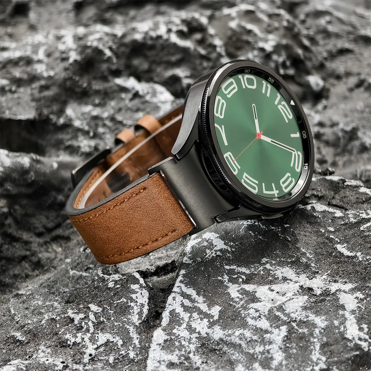 Leather Strap for Samsung Galaxy Watch 6 Classic 47mm 43mm 44mm Band No Gaps Bracelet Correa for Galaxy Watch 4 5 Pro Strap