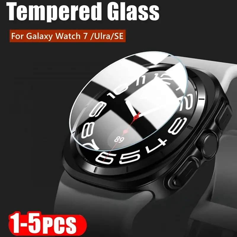 1-5pcs Tempered Glass for Samsung Galaxy Watch 7/FE 40mm 44mm HD Screen Protector Film Anti-Scratch