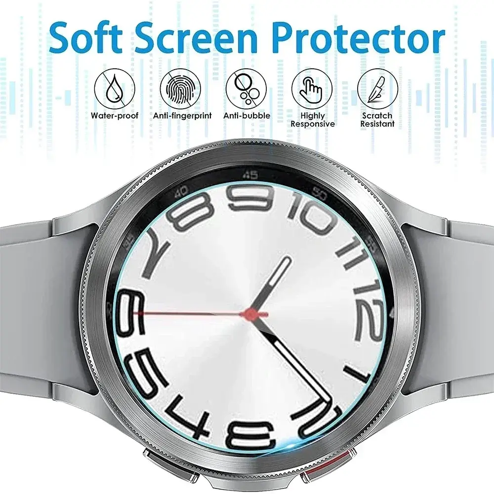 1-5pcs Tempered Glass for Samsung Galaxy Watch 7/FE 40mm 44mm HD Screen Protector Film Anti-Scratch