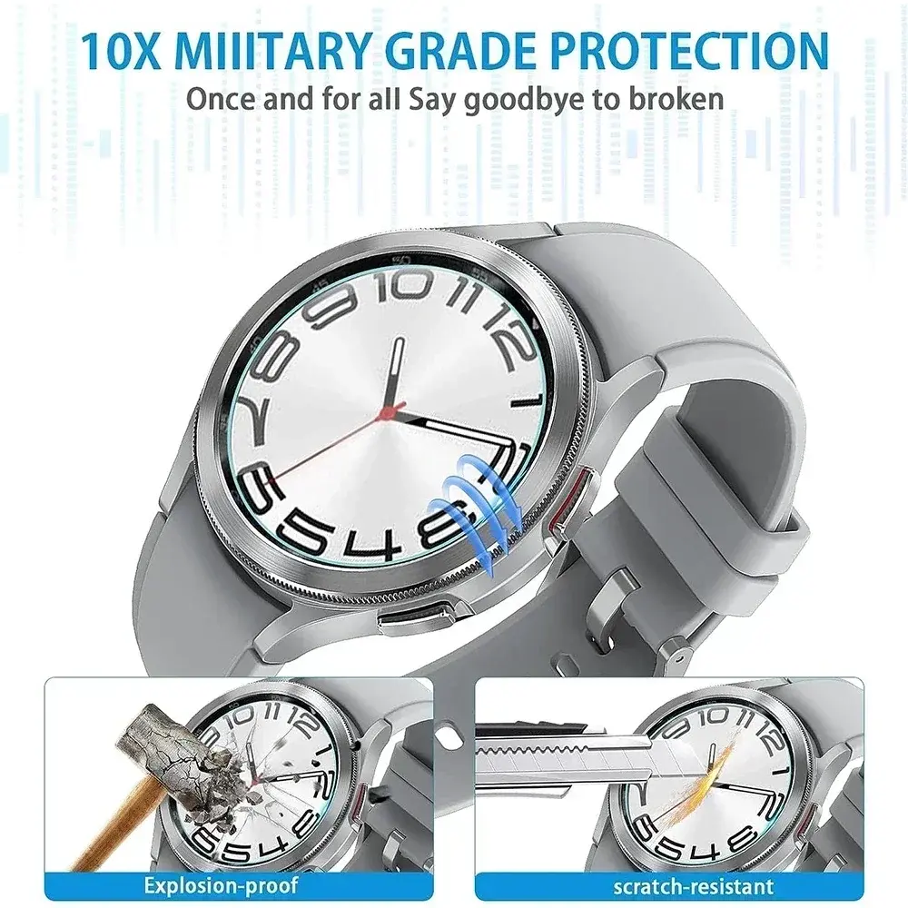 1-5pcs Tempered Glass for Samsung Galaxy Watch 7/FE 40mm 44mm HD Screen Protector Film Anti-Scratch