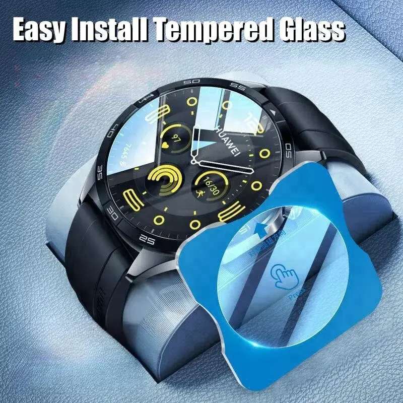 One-Click Tempered Glass For Huawei Watch GT5 Pro GT 5 46mm 42mm Easy Install Tool Premium Screen Protector For Huawei GT5 Glass