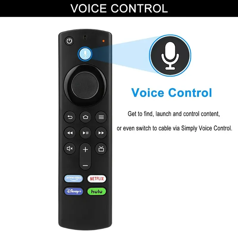 L5B83G Replacement Voice Remote Control For Fire Stick TV 3rd Gen Smart TV Stick 4K MAX Lite Fire Cube Remote Works with Alexa
