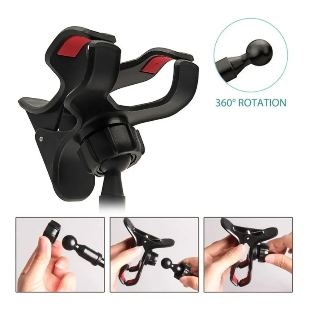 360 Rotate Clip Mobile Phone Holder Stand Portable Flexible Lazy Bed Desktop Bracket Smartphones Desk Mount Stand Base Support