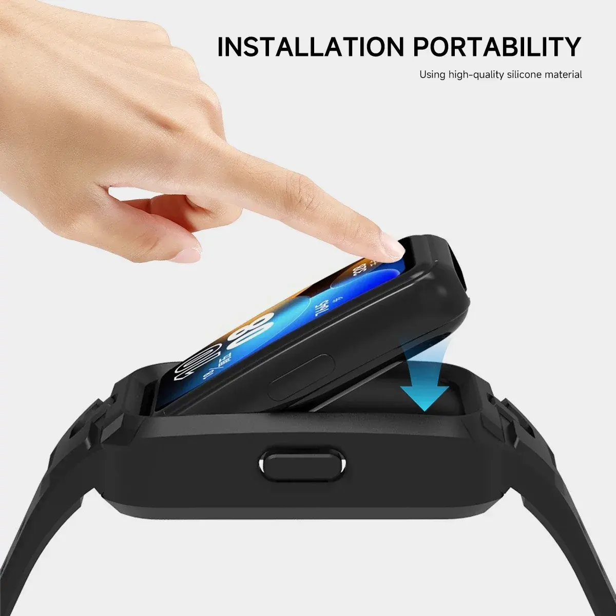 Silicone Strap for Huawei Band 9 8 7 6 Smart Watch Replacement Bracelet Sport Breathable Strap for Huawei Band 9/8/7/6 Accessory