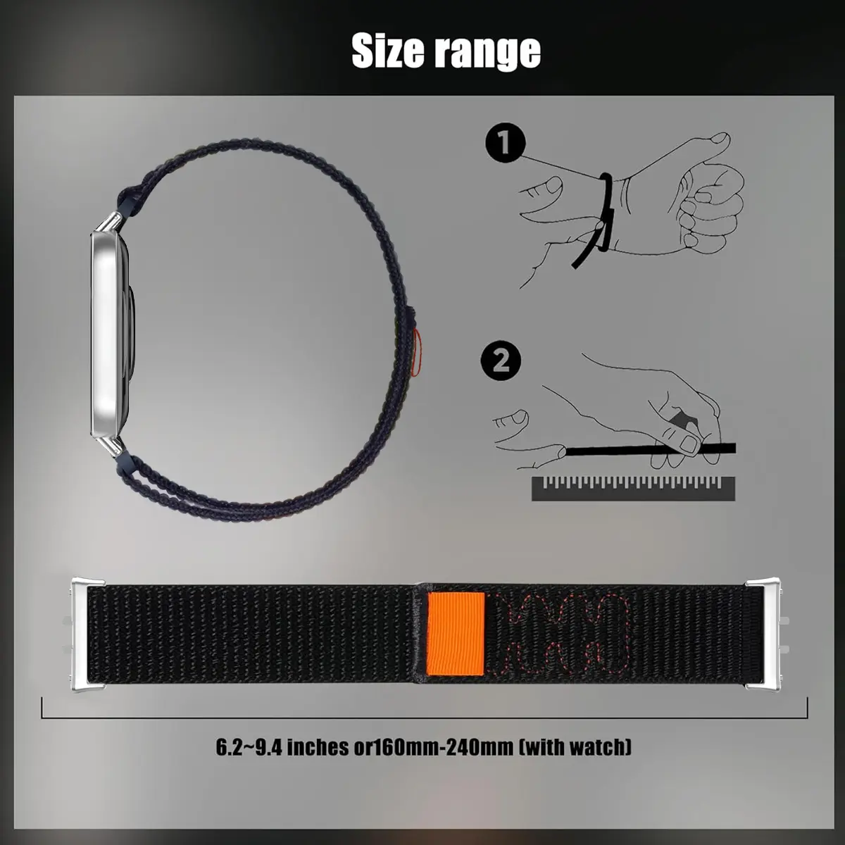 Nylon Strap for Samsung Galaxy Fit 3 breathable replaceable Woven wristband for Samsung Galaxy Fit 3 Smart Watch Bracelet Belt