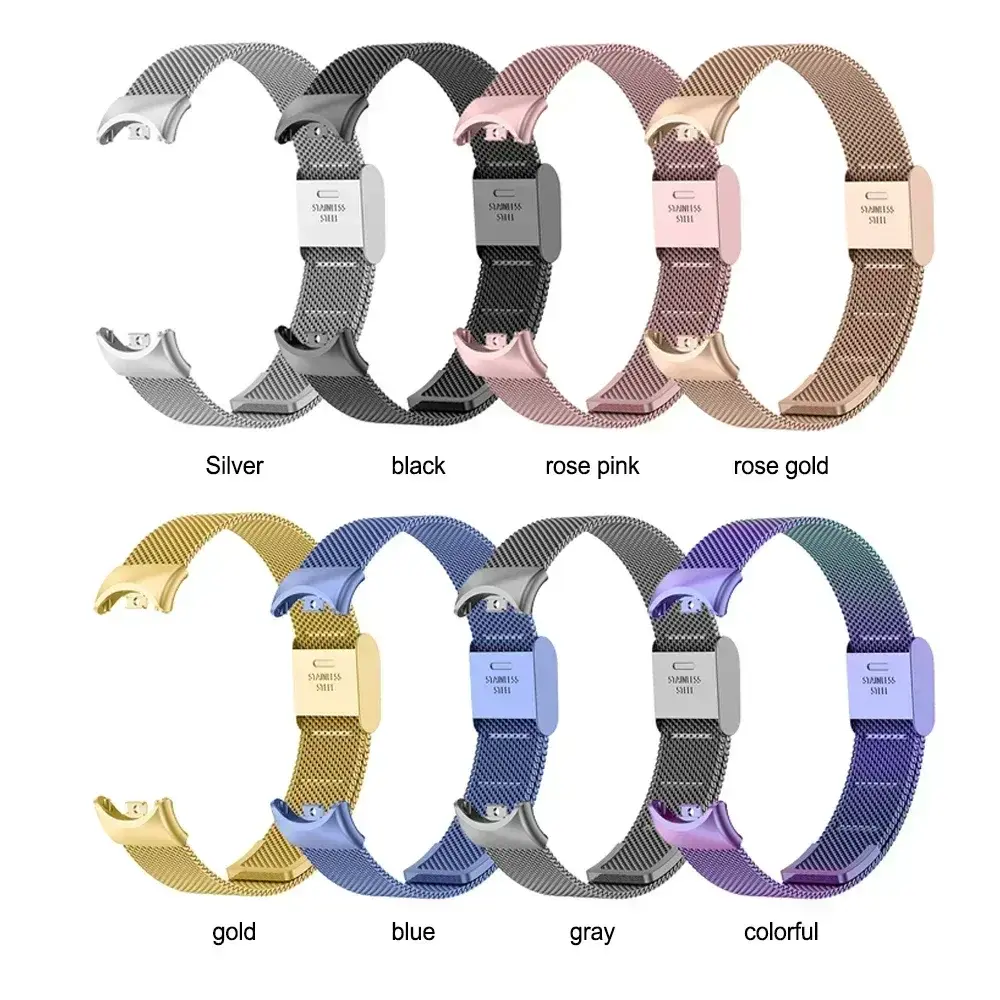 Stainless Steel Strap for Xiaomi Mi 9 8 Band Metal Milanese Bracelet on Mi Band 8 Wristband for Mi Band 9 8 Strap Accessories