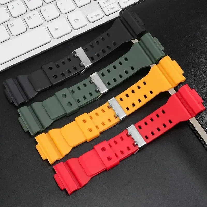 Resin Silicone Case Band For Casioak GA-110 GA100 GD-120 Watch Strap case for Casio shock Men Matte Wristwatch Sport