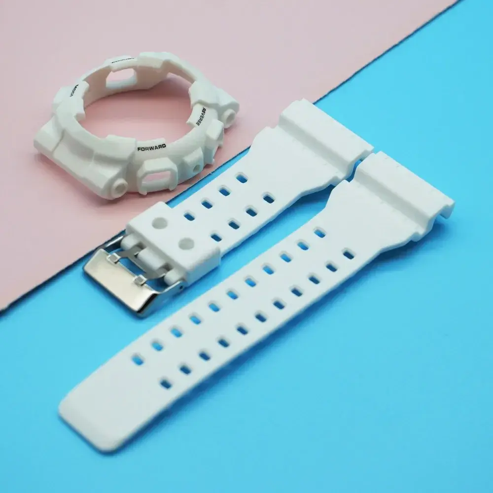 Resin Silicone Case Band For Casioak GA-110 GA100 GD-120 Watch Strap case for Casio shock Men Matte Wristwatch Sport