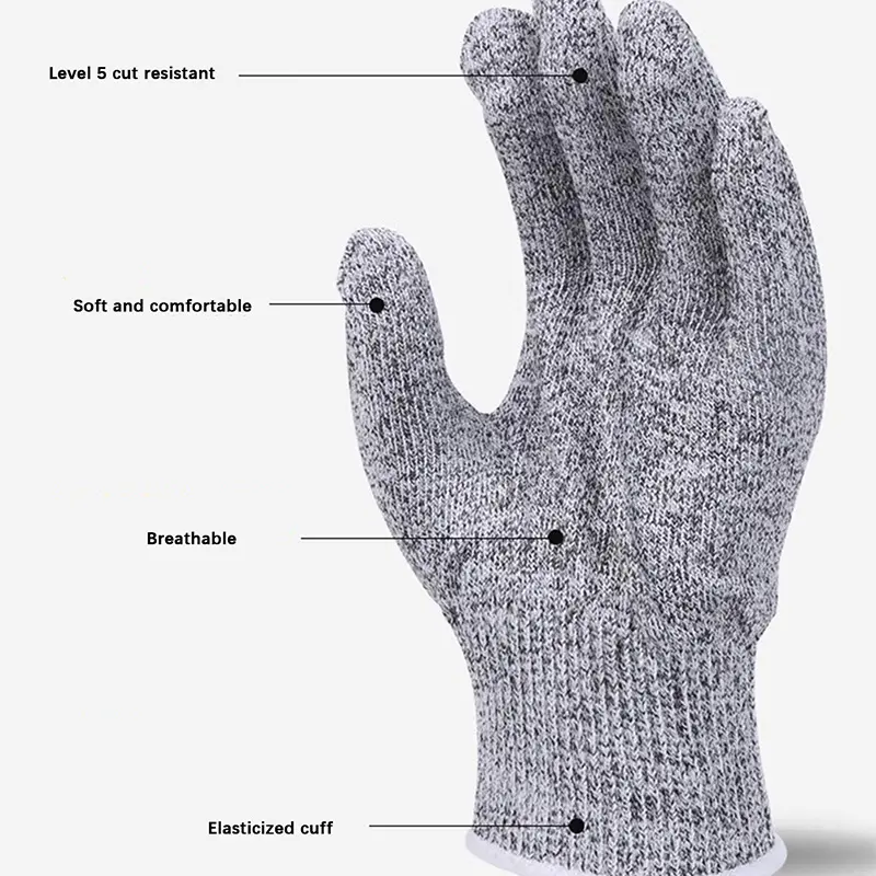 Security Protection Anti-Cut Gloves, Cut proof, stab resistant, stainless steel wire, metal mesh, butcher  work
