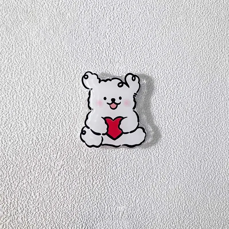 Korean Cute Cartoon Puppy Grip Tok Phone Holder Stand Griptok For iPhone 16  Samsung Universal Phone Accessories Finger Bracket