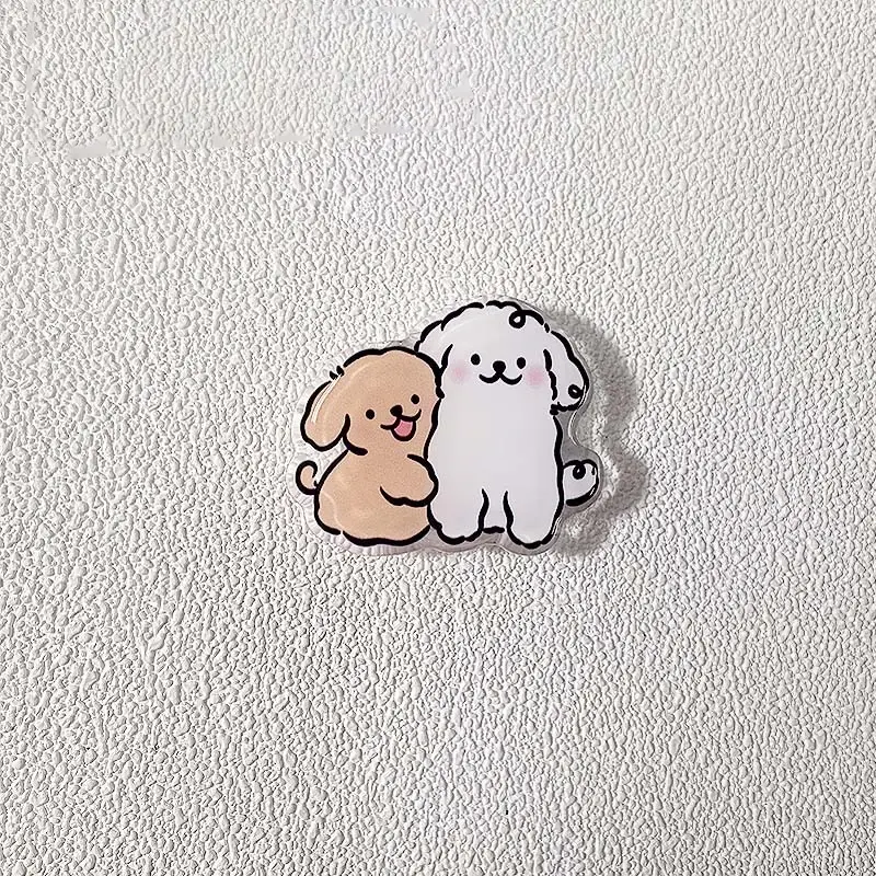Korean Cute Cartoon Puppy Grip Tok Phone Holder Stand Griptok For iPhone 16  Samsung Universal Phone Accessories Finger Bracket