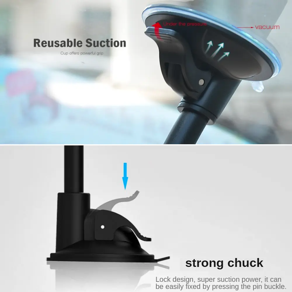 Xnyocn Universal Windshield Dashboard Flexible Long Arm Car Phone Stand Holder Mount For iPhone 13 12 11 Pro Max 8 Xiaomi Huawei