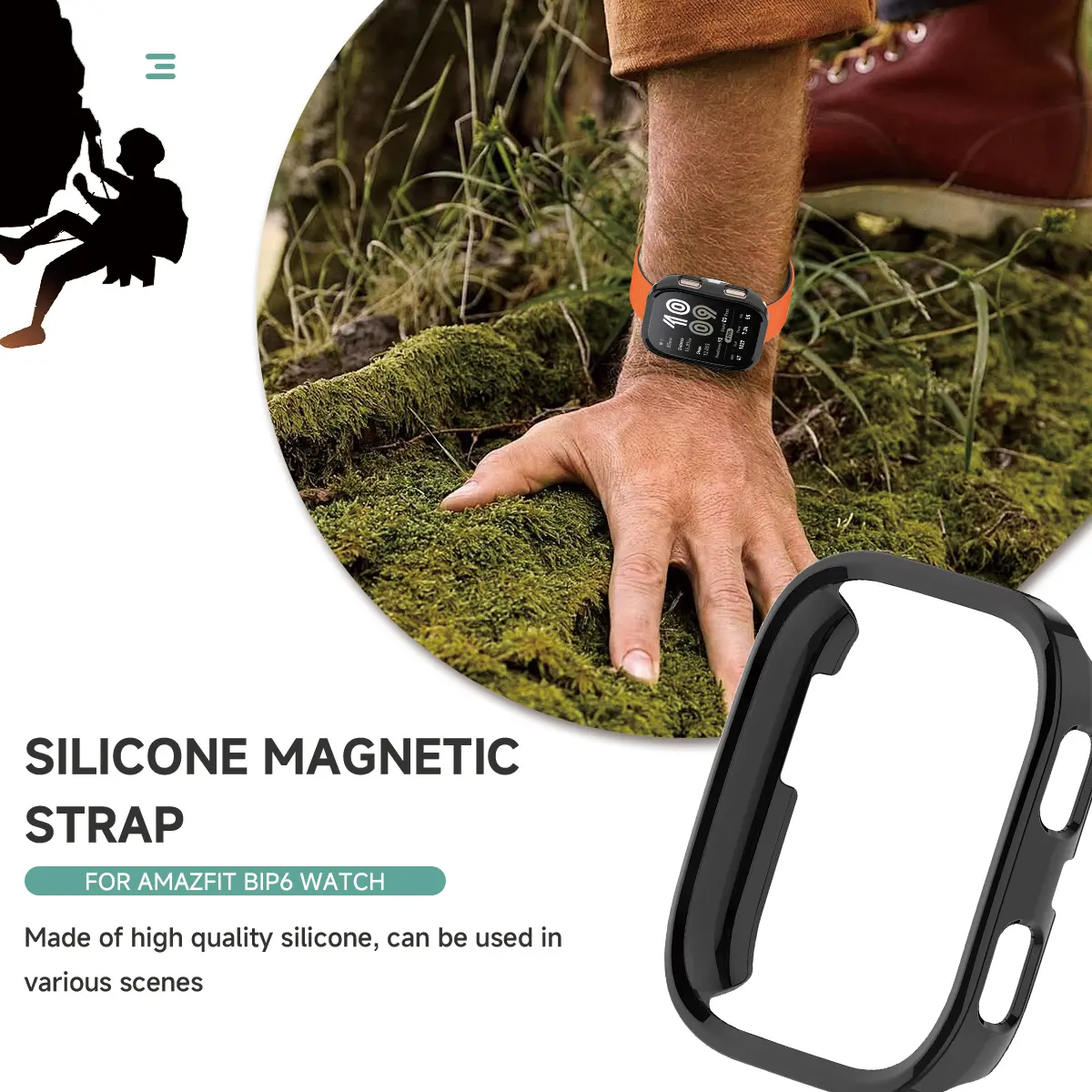 PC Hollow Case For Amazfit Bip 6 (2435) Protector Samrt Watch Strap Cover Bumper For Huami Amazfit Bip6 Protective Shell Band
