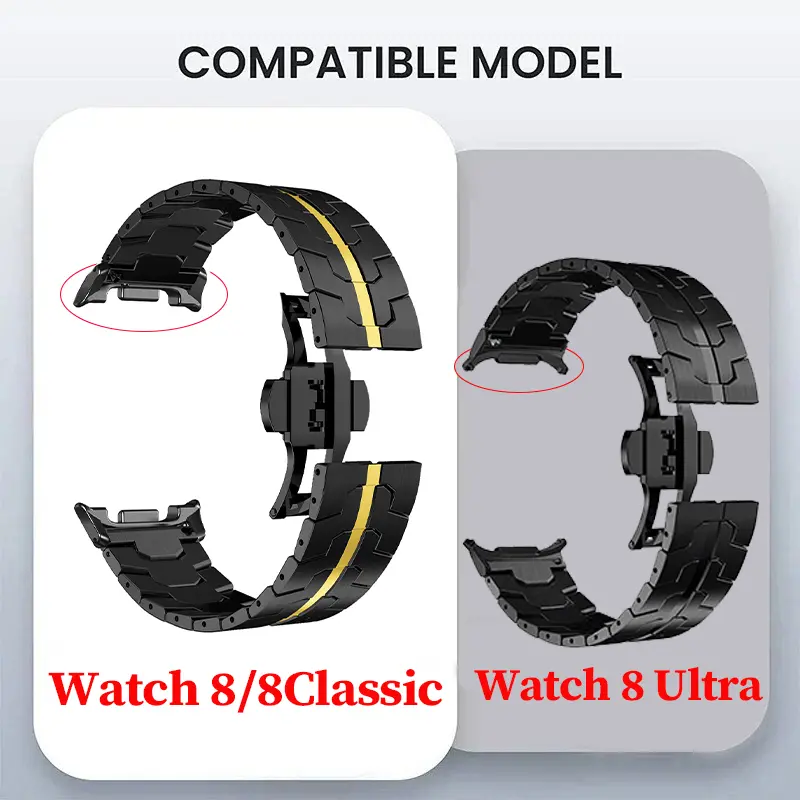Stainless Steels Strap for Samsung Galaxy Watch 8 Ultra2 Wristband Luxury Bracelet for Samsung Galaxy Watch 8Classic Accessories