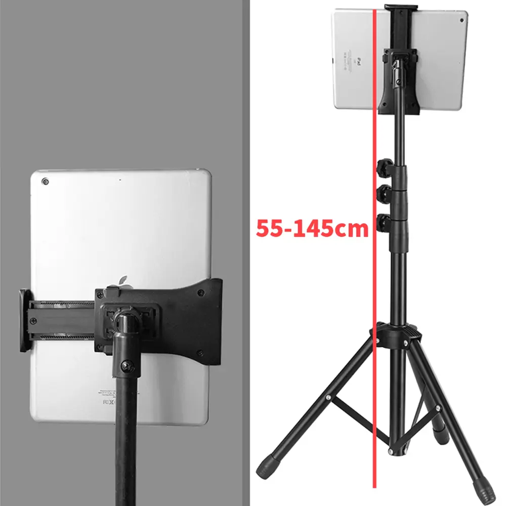 Tripod Floor Stand for iPad pro 12.9 air 2 3 4 20 To 50 Inch Adjustable Tablet Mount for iPhone 12 mini pro promax mobile phone