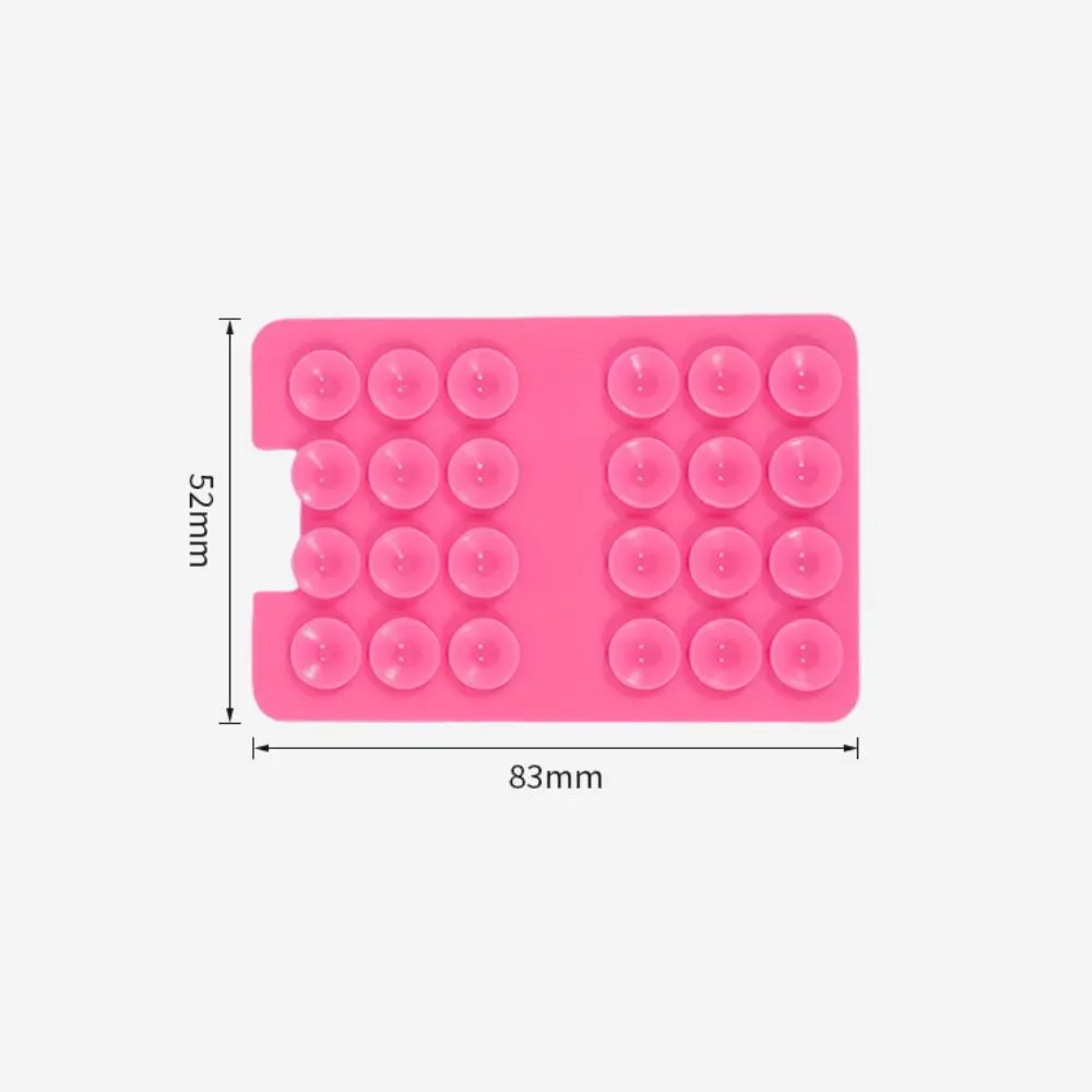 Phone Card Holder Suction Cup Phone Mount Wallet Back Adhesive Silicone Sucker Phone Accessories Strong Adsorption Hand-Free