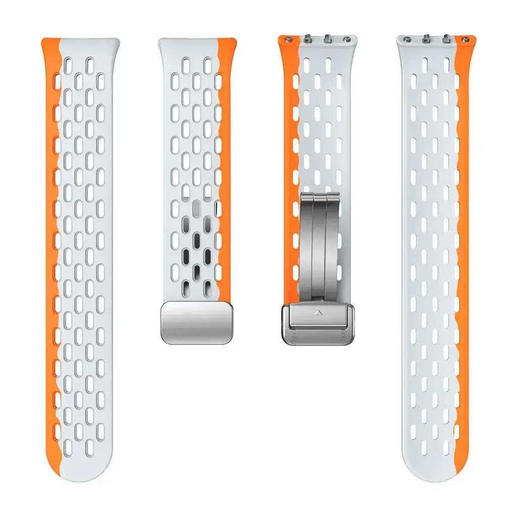 Magnetic D Buckle Sports Silicone Band For Samsung Galaxy Fit 3 Fit3 SM-R390 Replacement Strap Wristband Bracelet Accessories