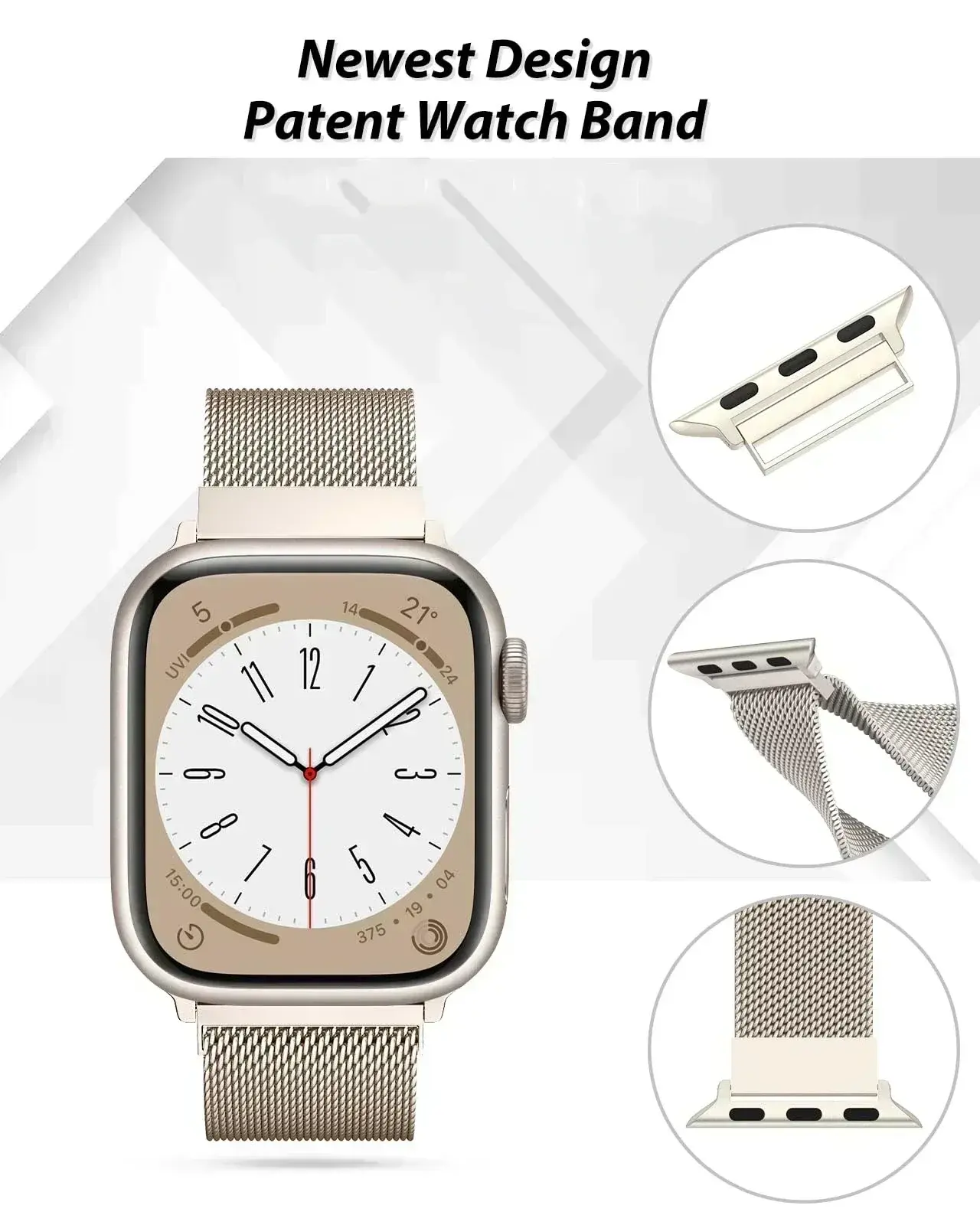 Milanese strap For Apple Watch bands 46mm 49mm 45mm 44mm 42mm 41mm 40mm Bracelet iwatch Series 10 9 3 4 6 5 SE 7 8 Ultra2 Correa