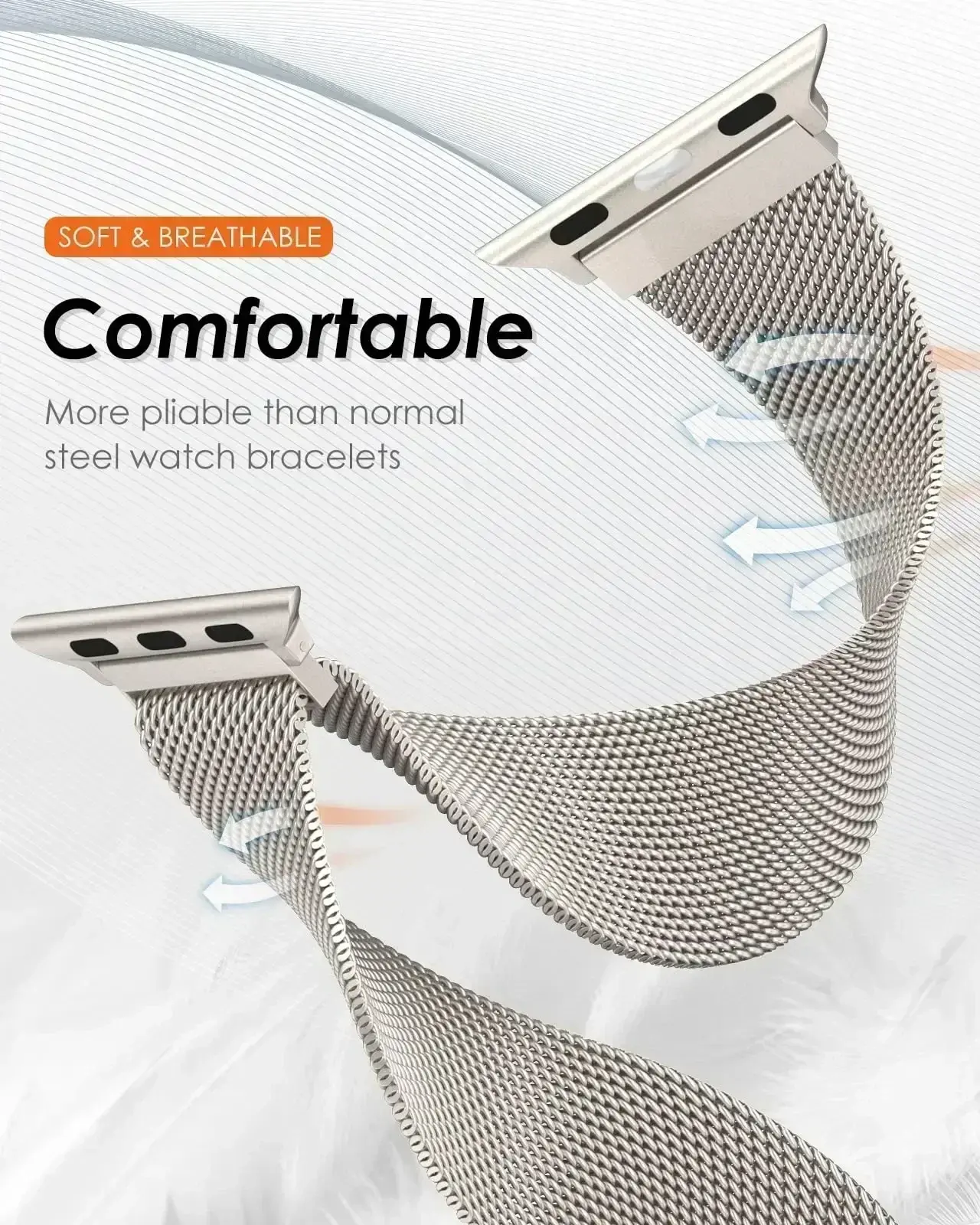 Milanese strap For Apple Watch bands 46mm 49mm 45mm 44mm 42mm 41mm 40mm Bracelet iwatch Series 10 9 3 4 6 5 SE 7 8 Ultra2 Correa